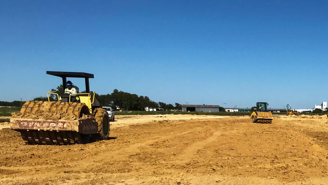 Breaking ground in Hillsboro, TX for the new polyiso boards manufacturing facility.