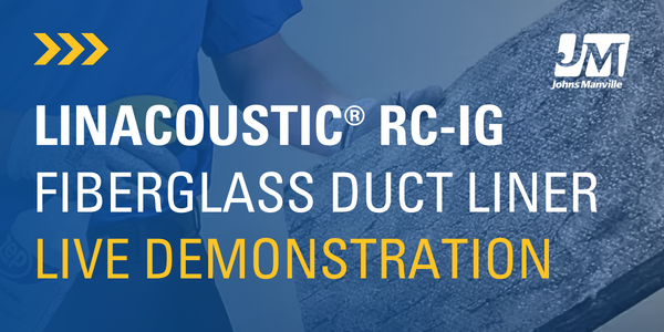 LinacouSTIC® RC-IG Fiberglass Duct Liner - Live Demonstration